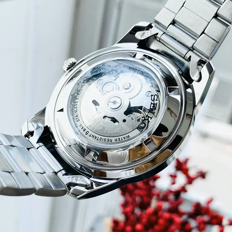 Seiko 5 Automatic Silver Dial Casual Men's Watch- SNKN09J1